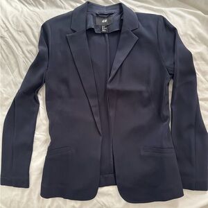 H&M Women's Dark Blue Navy Blazer